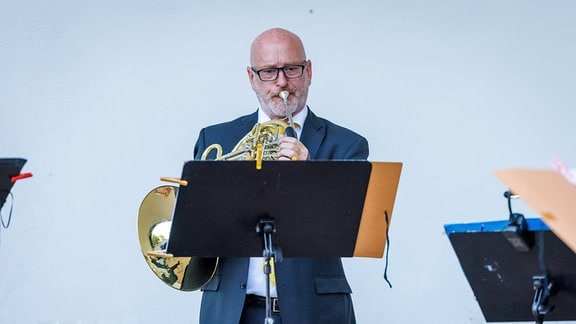 Hans-Dieter Frenzel beim Konzert in Lichtenwalde