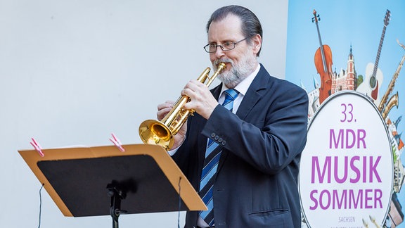 Gerd Fischer beim Konzert in Lichtenwalde