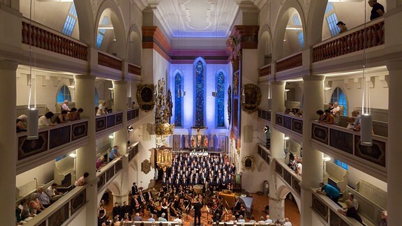 Der Windsbacher Knabenchor singt in der Eisenacher Georgenkirche ein MDR MUSIKSOMMER-Konzert
