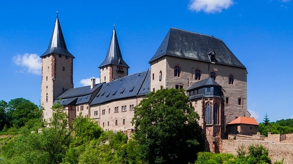 Blick auf das Schloss in Rochlitz