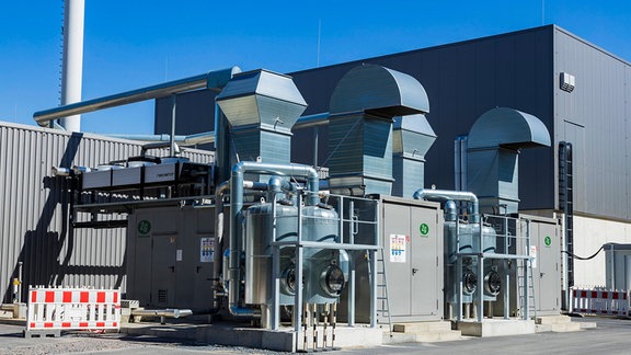 Bioabfall-Vergährungsanlage Biogas