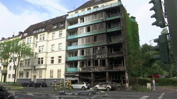 Brand in einem Wohnhaus in Düsselforf