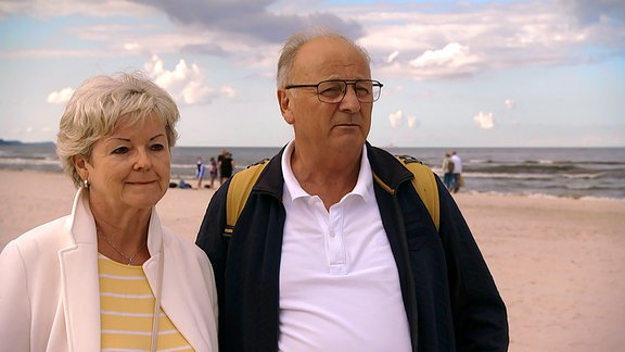 Carola und Horst Ihrke am Strand