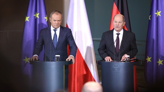 Donald Tusk und Olaf Scholz