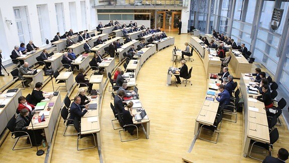 Landtagssitzung im Landtag von Sachsen Anhalt