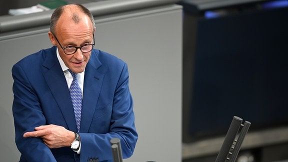 Friedrich Merz, CDU Bundesvorsitzender und CDU/CSU Fraktionsvorsitzender im Bundestag