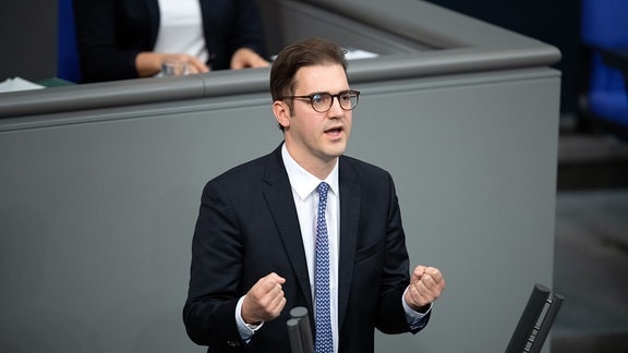 Stephan Pilsinger (CSU) spricht in der Plenarsitzung im Deutschen Bundestag. 