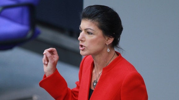 Sahra Wagenknecht im Bundestag