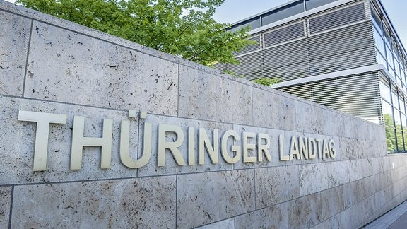 Plenarsaal des Thüringer Landtags in Erfurt.