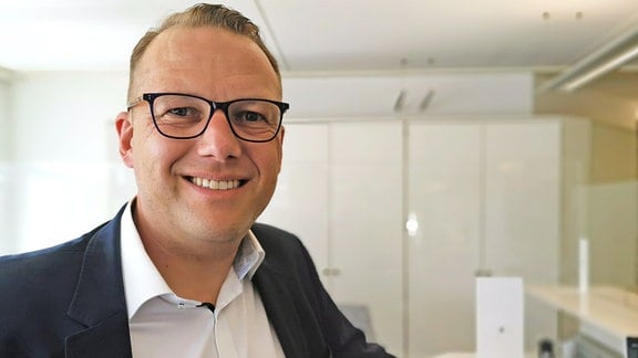 Bild zeigt André Klimm, Geschäftsführer bei Laempe Mössner in Barleben.