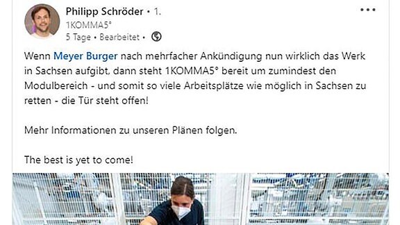 Linkedin-Post Philipp Schröder 