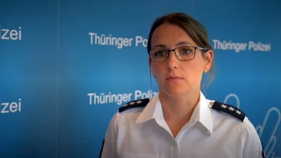 Erfurter Polizeisprecherin Julia Neumann 