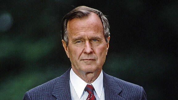 US-Präsident George Bush, 1989 in Bonn.