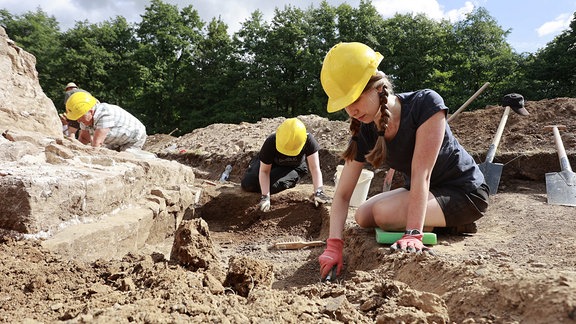 Ausgrabungen am ehemaligen Kloster Himmenpforte in Wernigerode