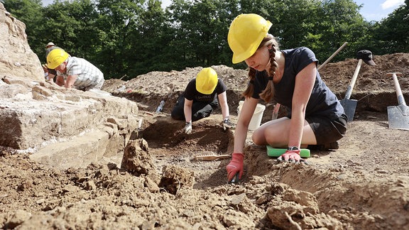 Ausgrabungen am ehemaligen Kloster Himmenpforte in Wernigerode