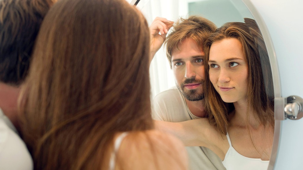 Mann langes haar Kurze Haare