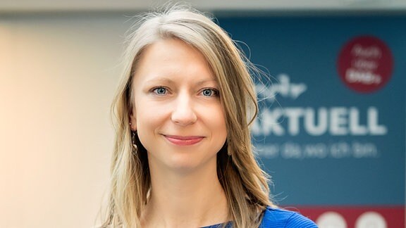 Maja Fiedler, Moderatorin MDR AKTUELL – Das Nachrichtenradio. 