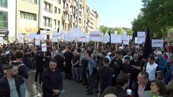 Demonstration von Islamisten.