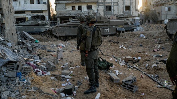 Israelische Soldaten, während einer Bodenoperation im Gazastreifen