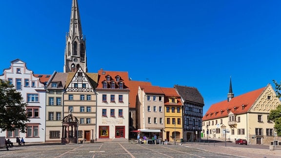 Merseburg Altes Rathaus, Markt und Stadtkirche St. Maximi