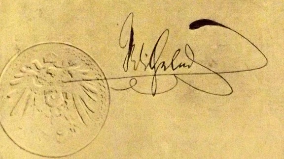 Abdankungsschreiben von Kaiser Willhelm II. von Deutschland vom 28. November 1918.