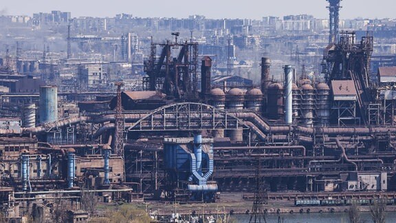 Asow-Stahlwerk in Mariupol