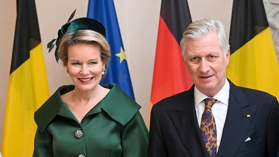 Das Belgische Königspaar König Philippe und Königin Mathilde