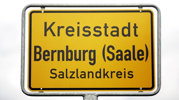 Bernburg Ortsschild