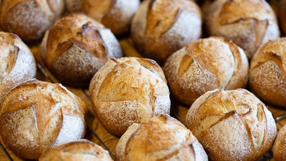 Brötchen liegen nebeneinander