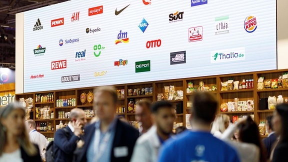 Payback-Stand auf der dmexco 2019 Fachmesse für digitales Marketing und Werbung auf der Kölnmesse. 