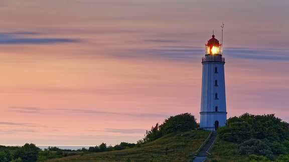 Ein Leuchtturm auf Hiddensee.