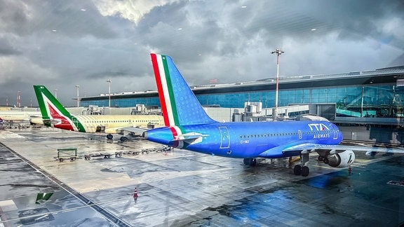 Flugzeug der Airline Alitalia