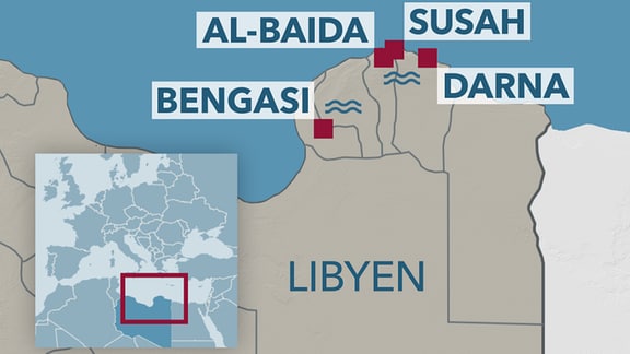 Schwere Unwetter in Libyen haben viele Menschenleben gefordert.