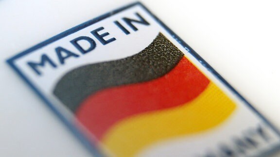 Ein Logo mit der Aufschrift «Made in Germany» 