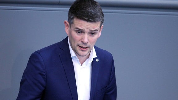  Marcus Faber, FDP, spricht im Bundestag.