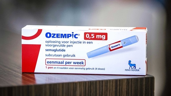 Packung des Diabetes Medikaments Ozempic.