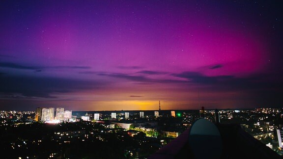 Polarlichter über Kharkiv.