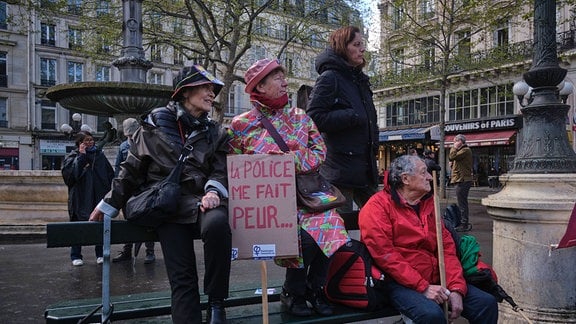 Protestierende in Frankreich