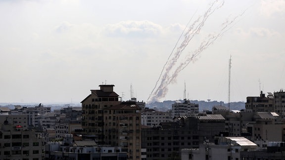 Raketen werden aus Gaza auf Israel abgefeuert