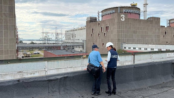 IAEA-Expertenteam am Atomkraftwerk Saporischschja 2022