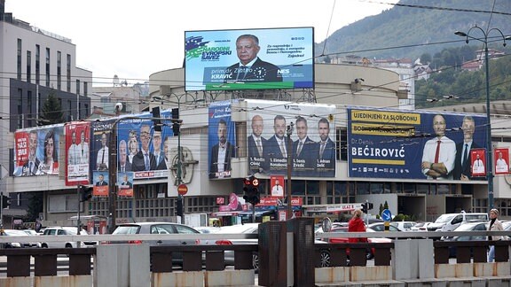 Wahlplakate in Sarajevo
