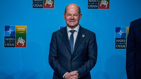 Olaf Scholz auf dem Nato-Gipfel
