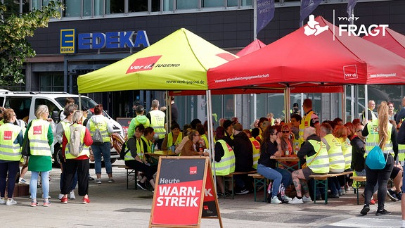 Streiks der Beschäftigten des Einzelhandels der Regionen Chemnitz-Zwickau und Leipzig-Nordsachsen