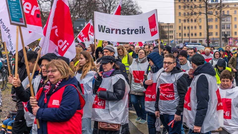 Verdi-Warnstreiks In Sachsen, Sachsen-Anhalt Und Thüringen Am Mittwoch ...