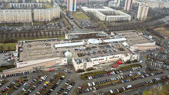 Blick auf das Einkaufszentrum Thueringenpark am 03.02.2017 in Erfurt.  