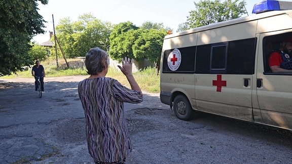 Evakuierung von Kupiansk in der Ukraine