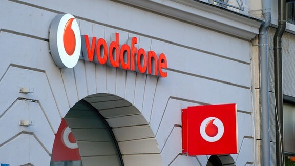 Ein Vodafone Mobilfunkshop
