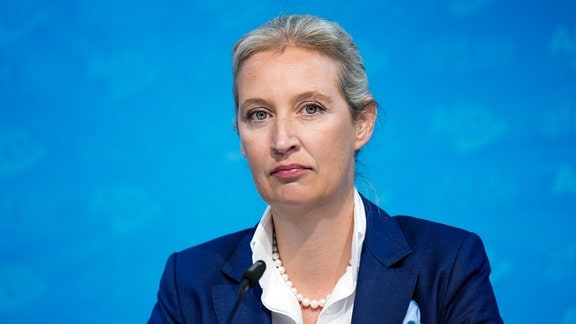 Alice Weidel bei Pressekonferenz