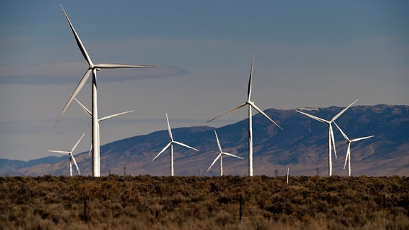 Windräder in der Spring Valley Windfarm