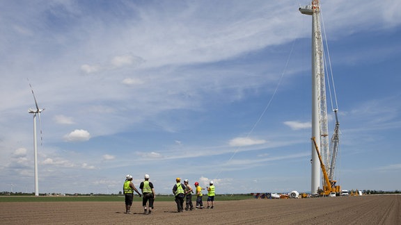 Errichtung einer Windkraftanlage